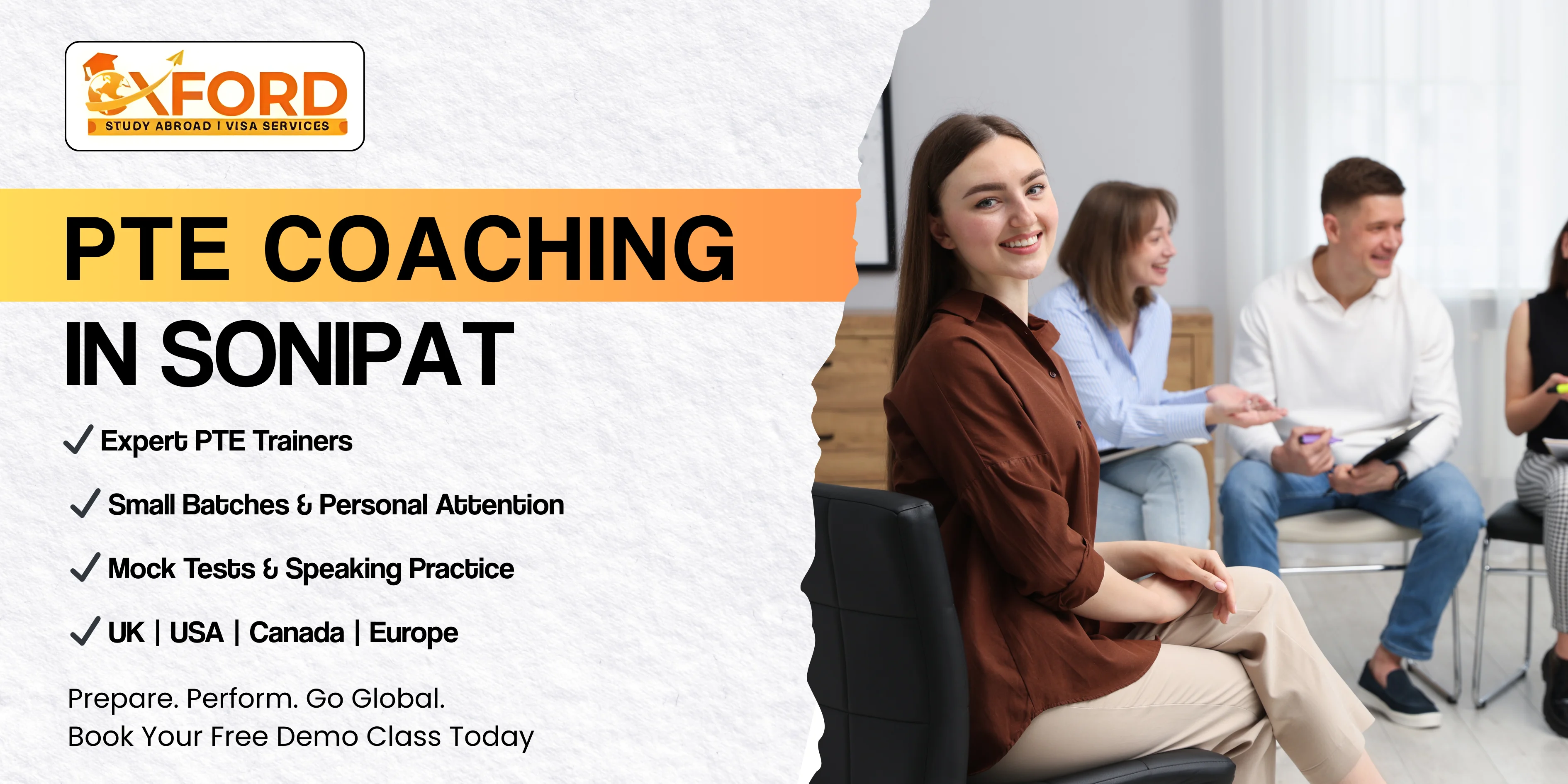 PTE coaching in Sonipat – expert counseling, admissions, visas, and IELTS/PTE support